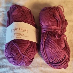 Knit Picks ShineSport Yarn in Crocus